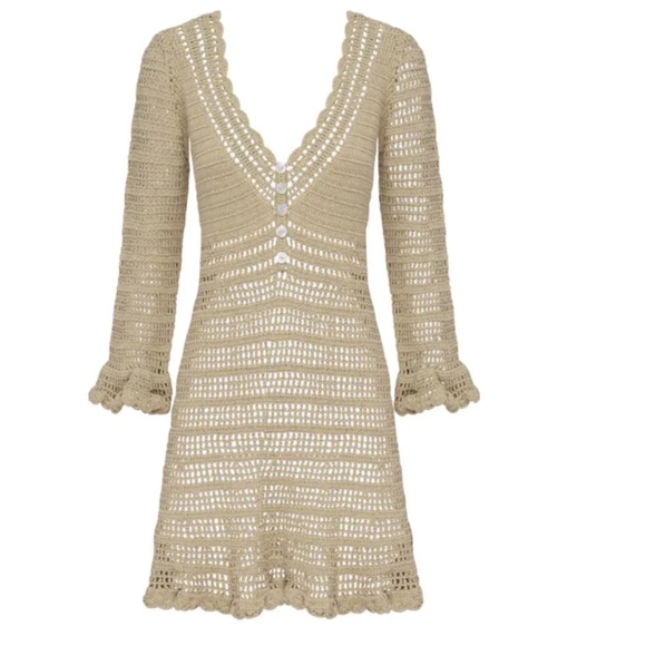 SHE MADE ME Dresses & Skirts - She made me Neha Dress Beige size XS